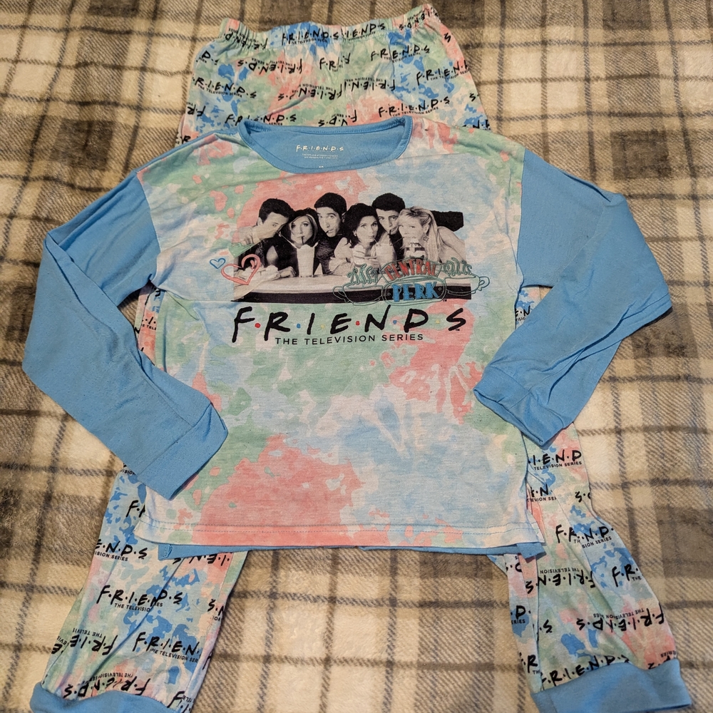 Friends Kids Pajamas - Blue and Multicolor